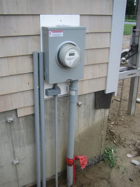 cost of electric meter box new|electrical meter box outside house.